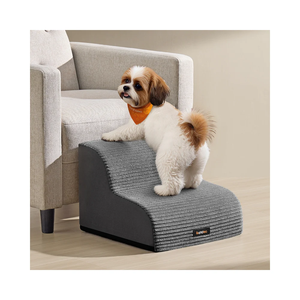 Hundetreppe mit rutschfesten Stufen und waschbarem Bezug - Image 3