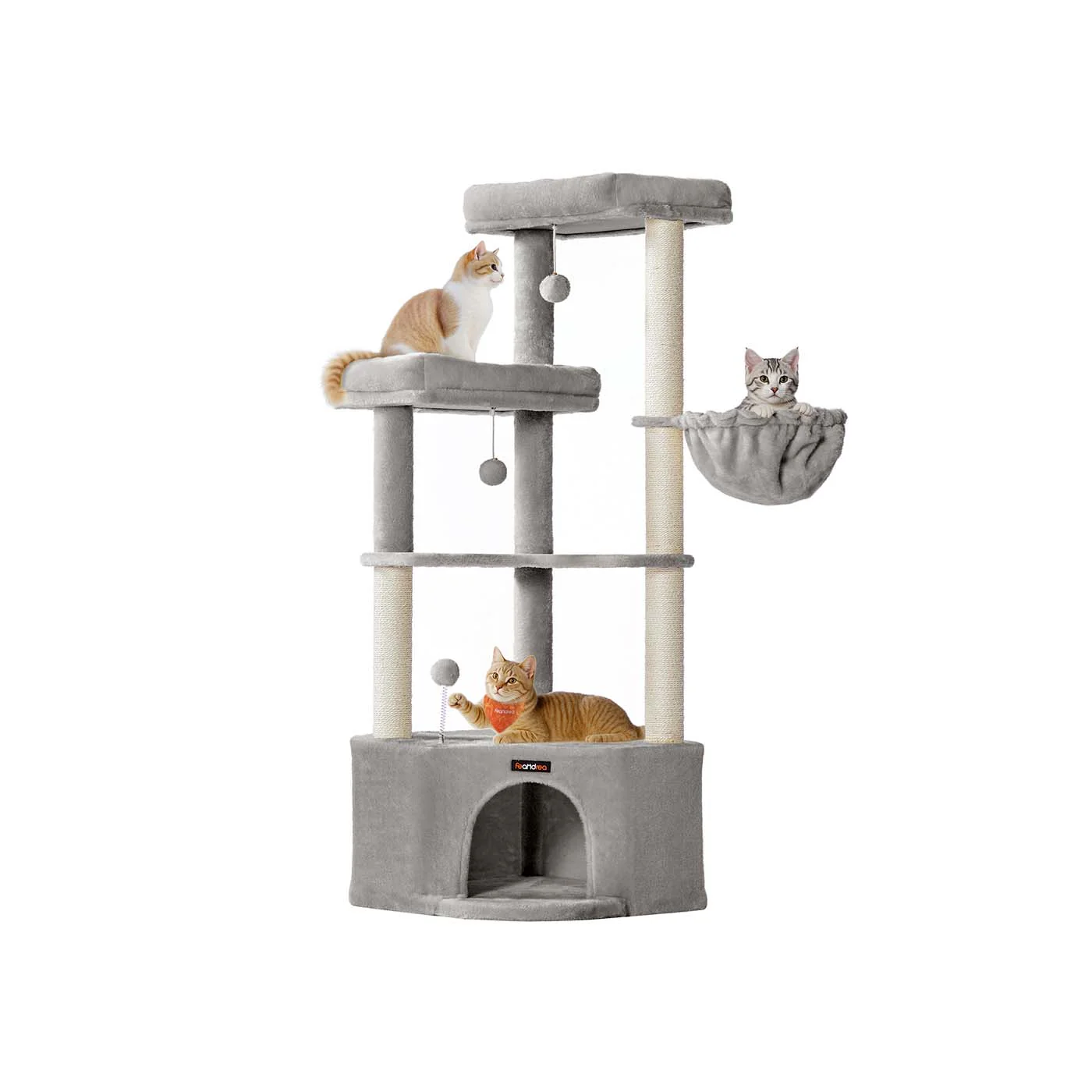 Katzenbaum mit großer Höhle und mehreren Spiel- und Liegeflächen