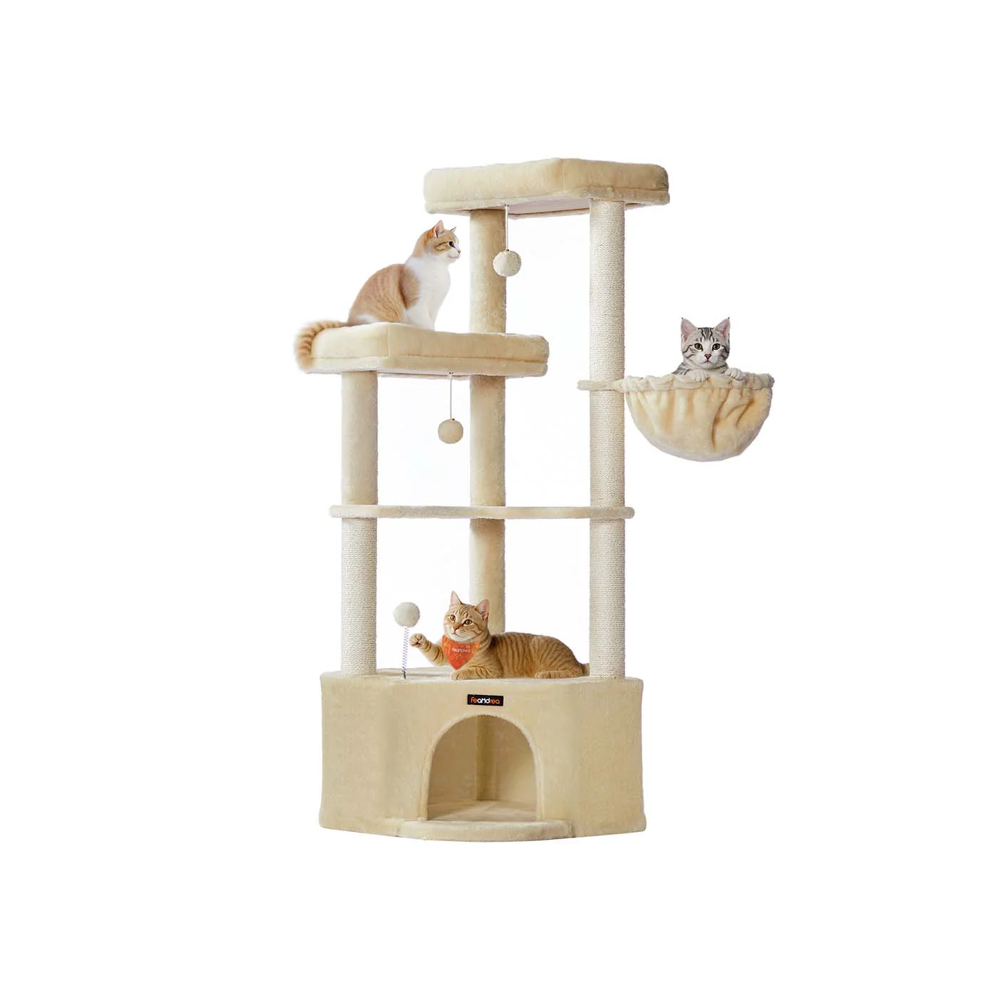 Katzenbaum mit großer Höhle und mehreren Spiel- und Liegeflächen - Image 3