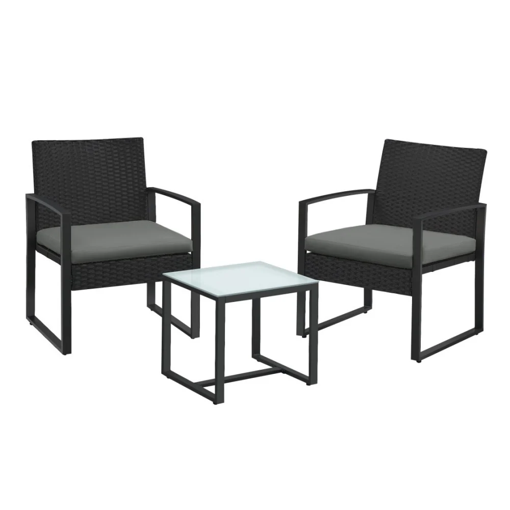 3er-Set Gartenmöbel-Set aus Polyrattan - Image 4