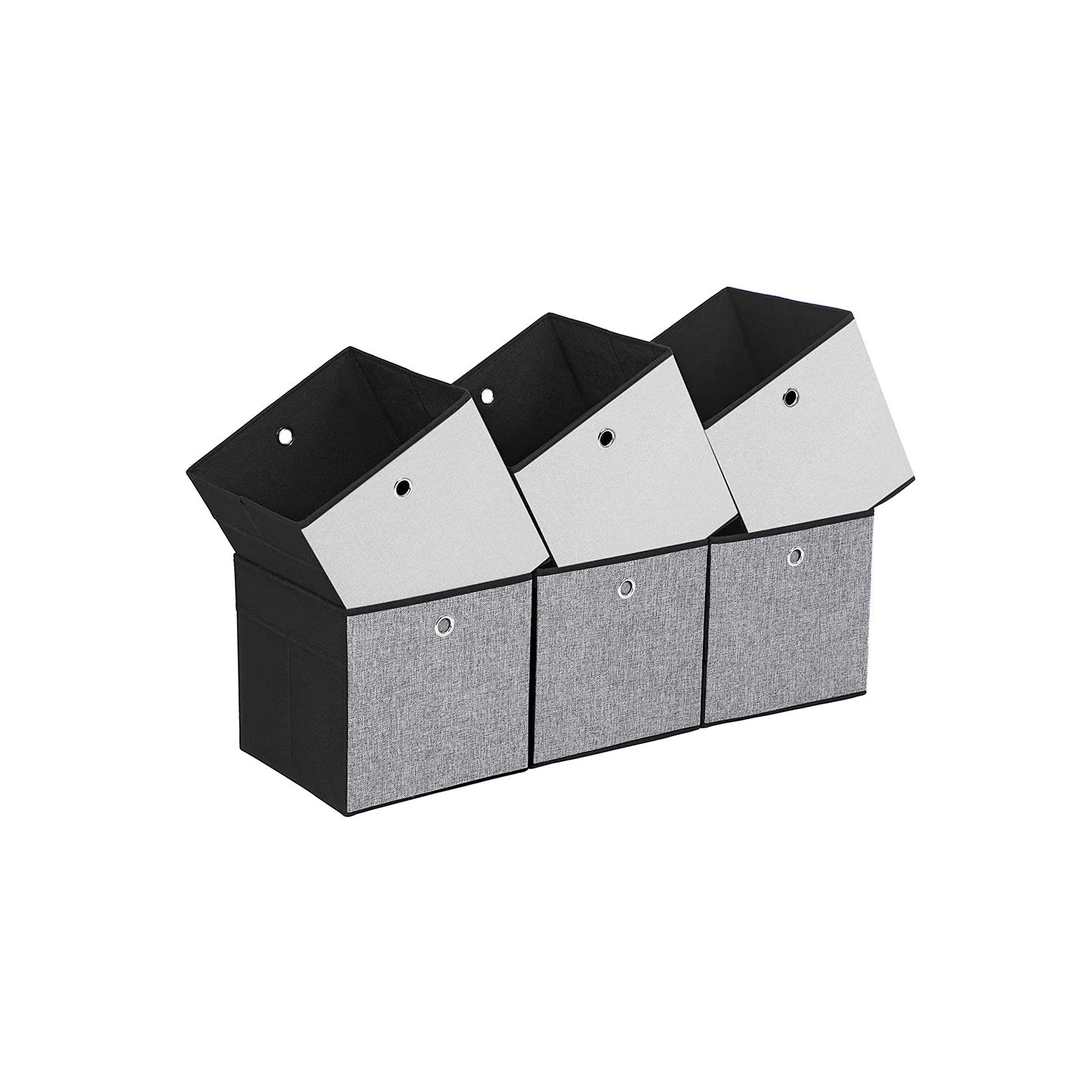 6er-Set Aufbewahrungsboxen für Kleidung und Spielzeug - Image 2
