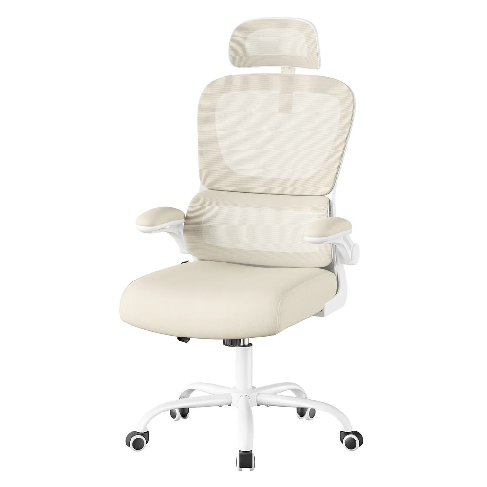 Ergonomischer Bürostuhl mit Netzgewebe und klappbaren Armlehnen - Image 2