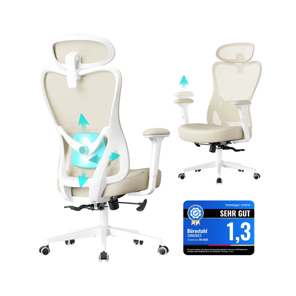 Ergonomischer Bürostuhl mit verstellbarer Unterstützung - Image 3