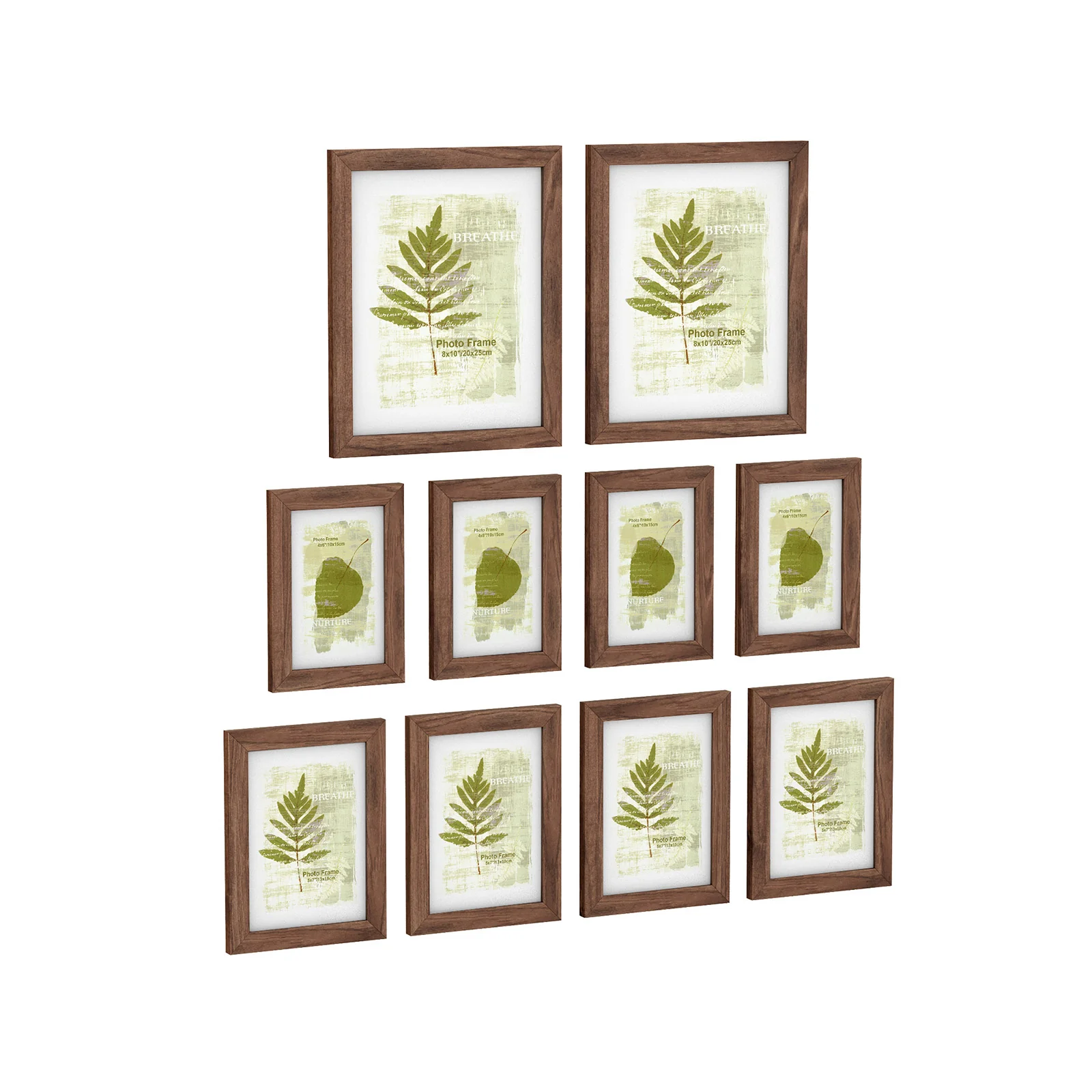 Fotorahmen-Set mit Glasscheibe, 10er-Set - Image 3
