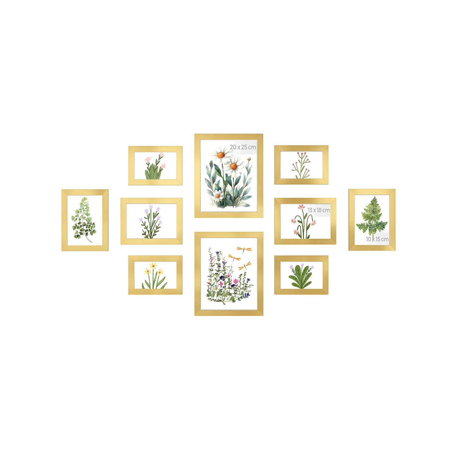 Fotorahmen-Set mit Glasscheibe, 10er-Set - Image 6