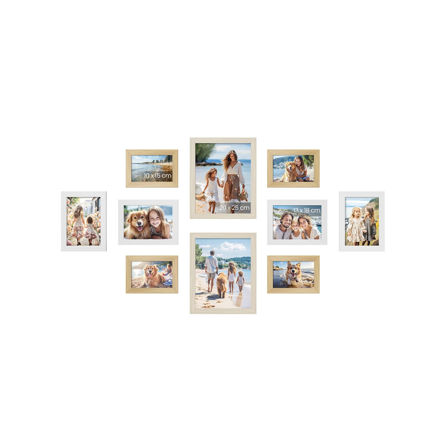 Fotorahmen-Set mit Glasscheibe, 10er-Set - Image 7