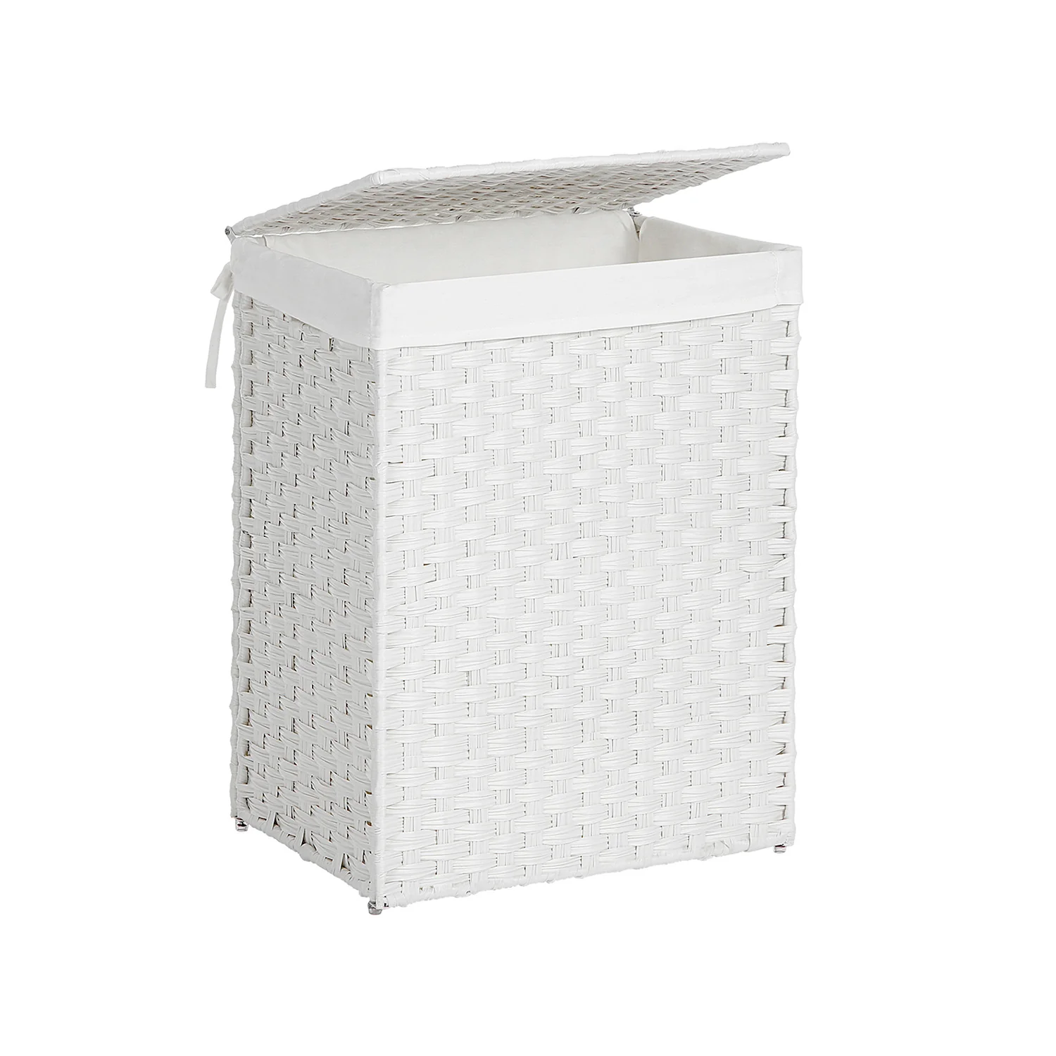 Handgeflochtener Wäschekorb aus synthetischem Rattan - Image 3