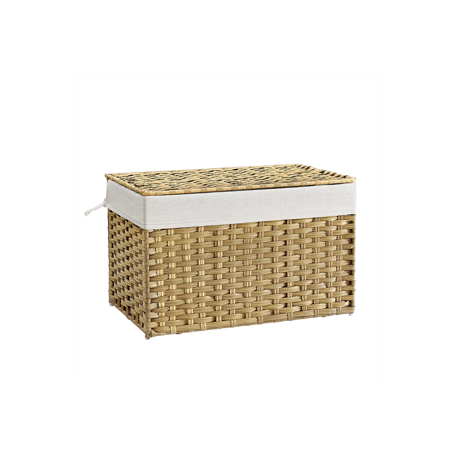 Handgeflochtener Wäschekorb aus synthetischem Rattan - Image 6