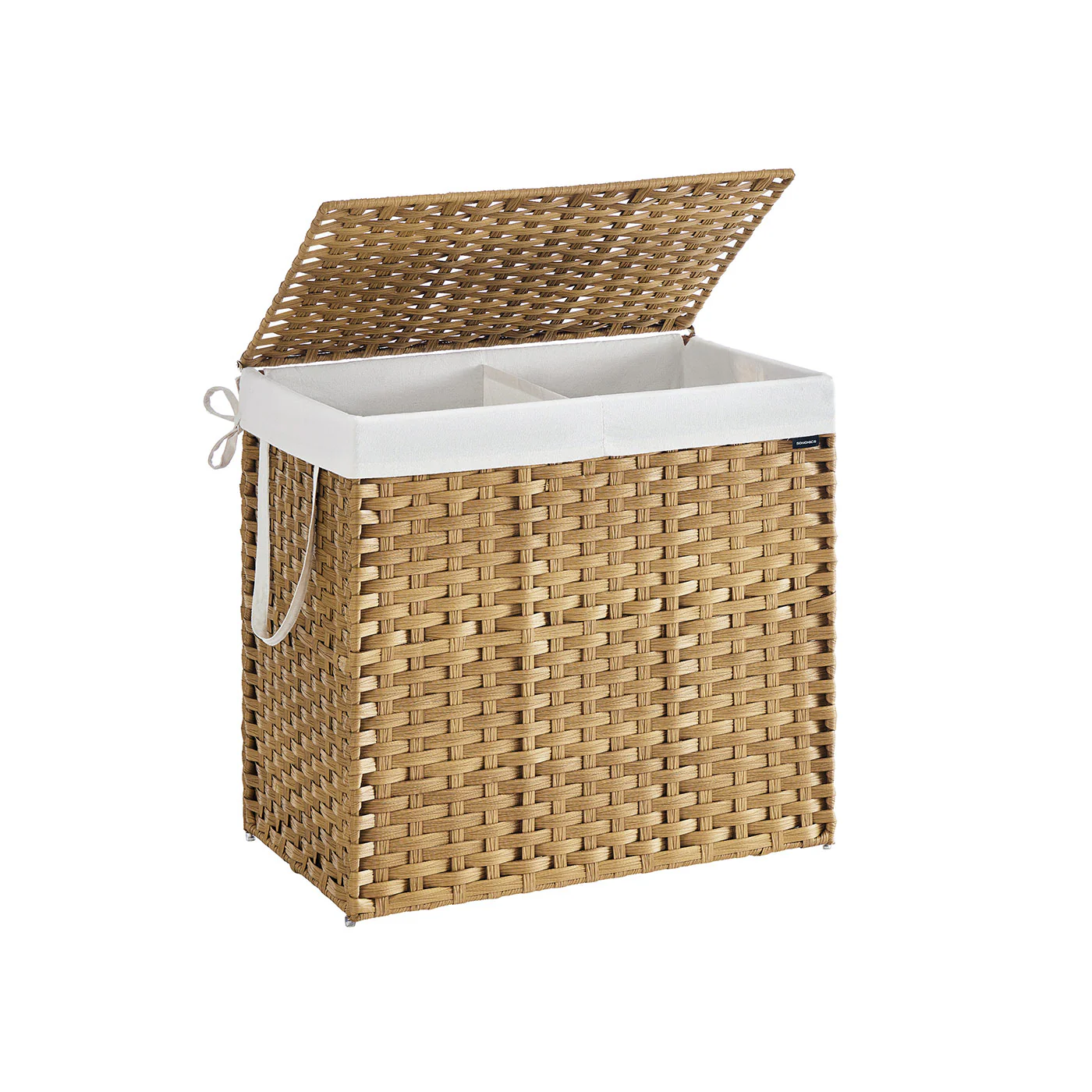 Handgeflochtener Wäschekorb aus synthetischem Rattan - Image 7