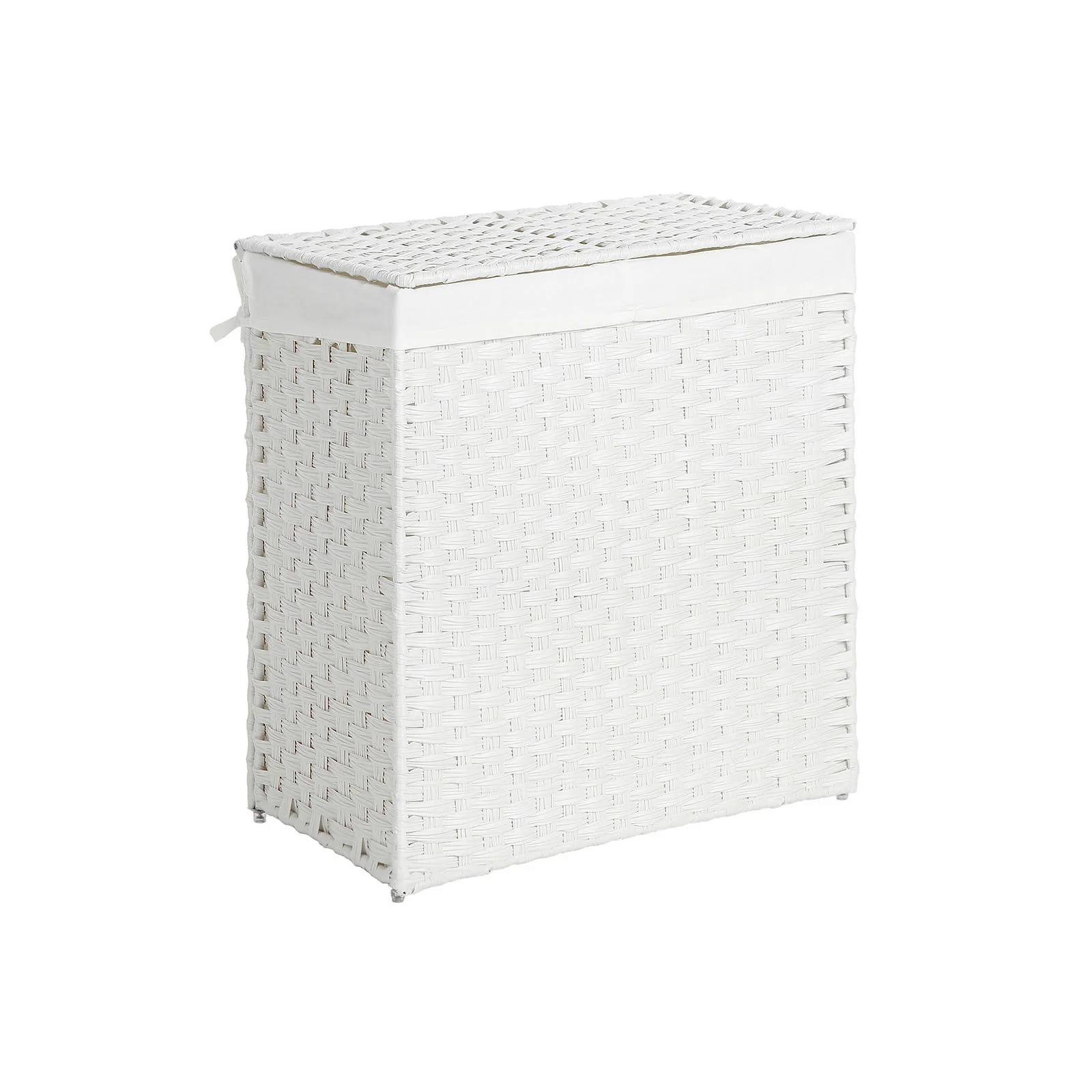 Handgeflochtener Wäschekorb aus synthetischem Rattan - Image 2