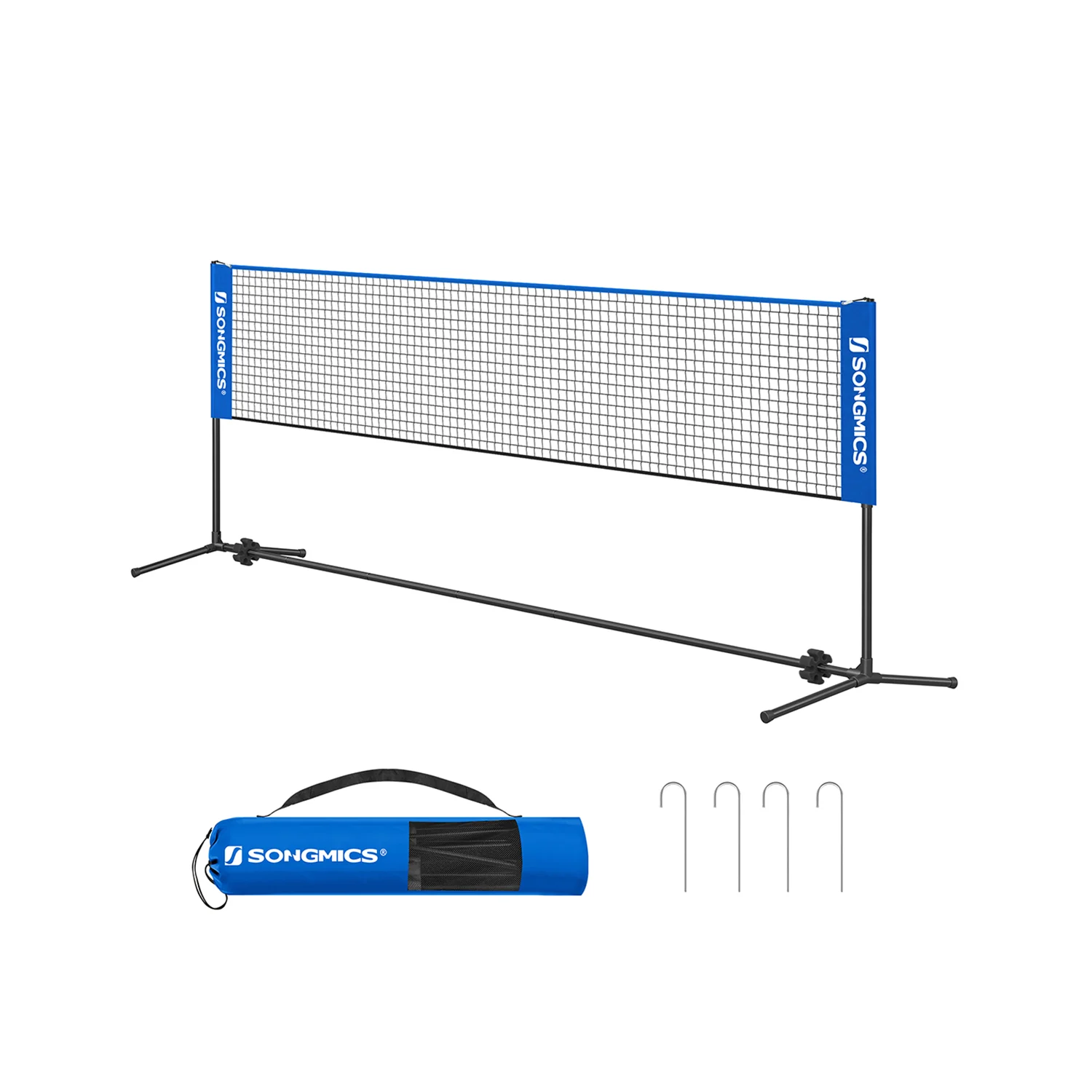 Höhenverstellbares Tennisnetz mit Transporttasche