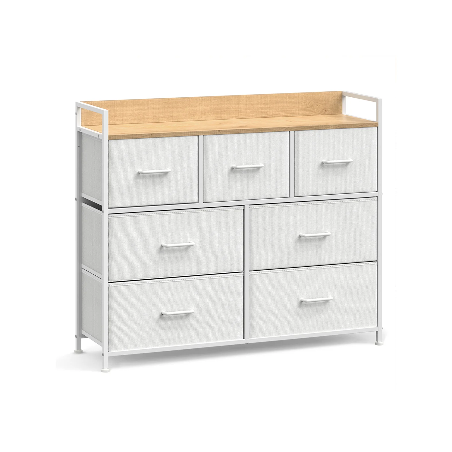 Kommode mit Metallgestell und 7 Stoffschubladen mit Griffen - Image 2