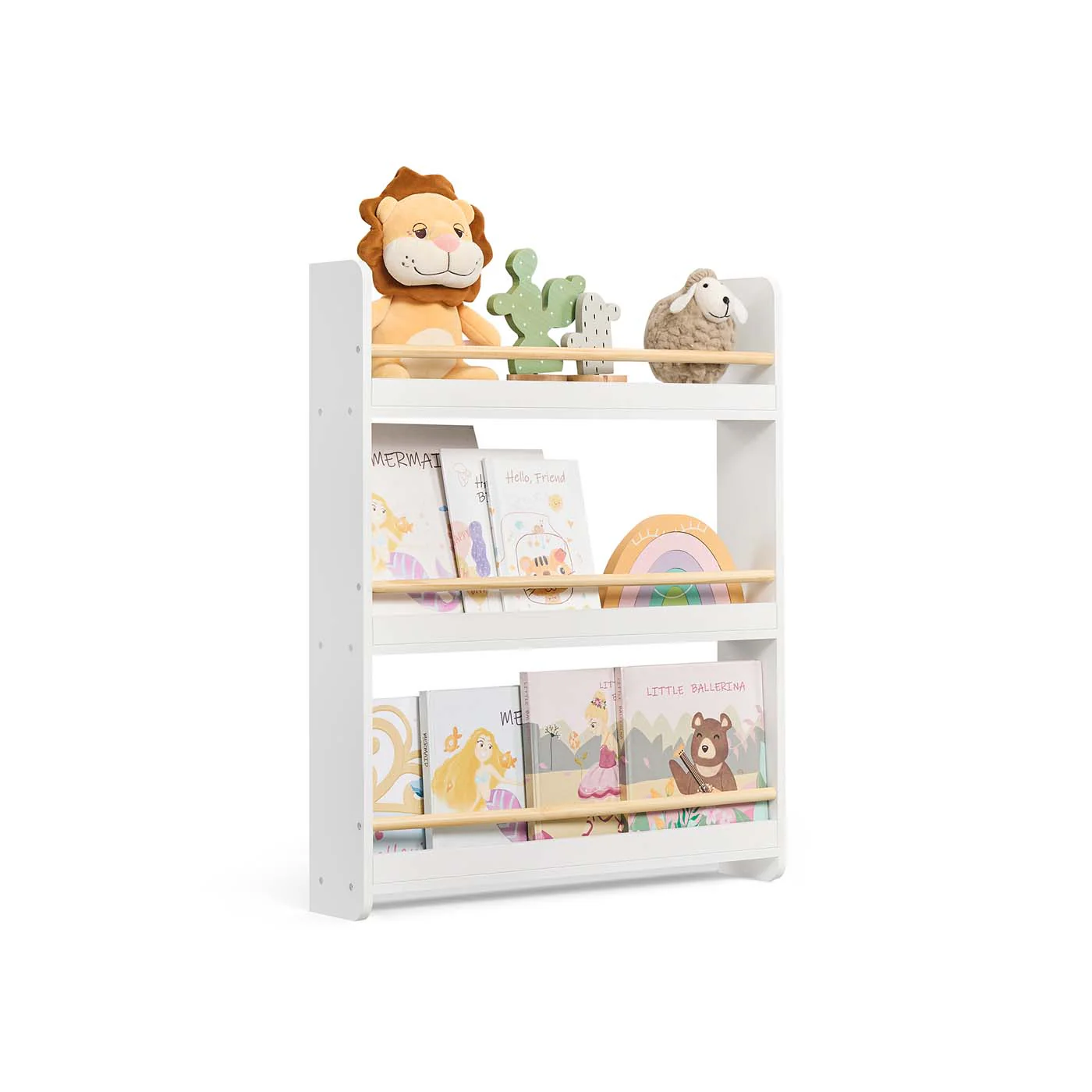 Mehrstöckiges Kinder-Wandregal für Kinderzimmer und Spielzimmer