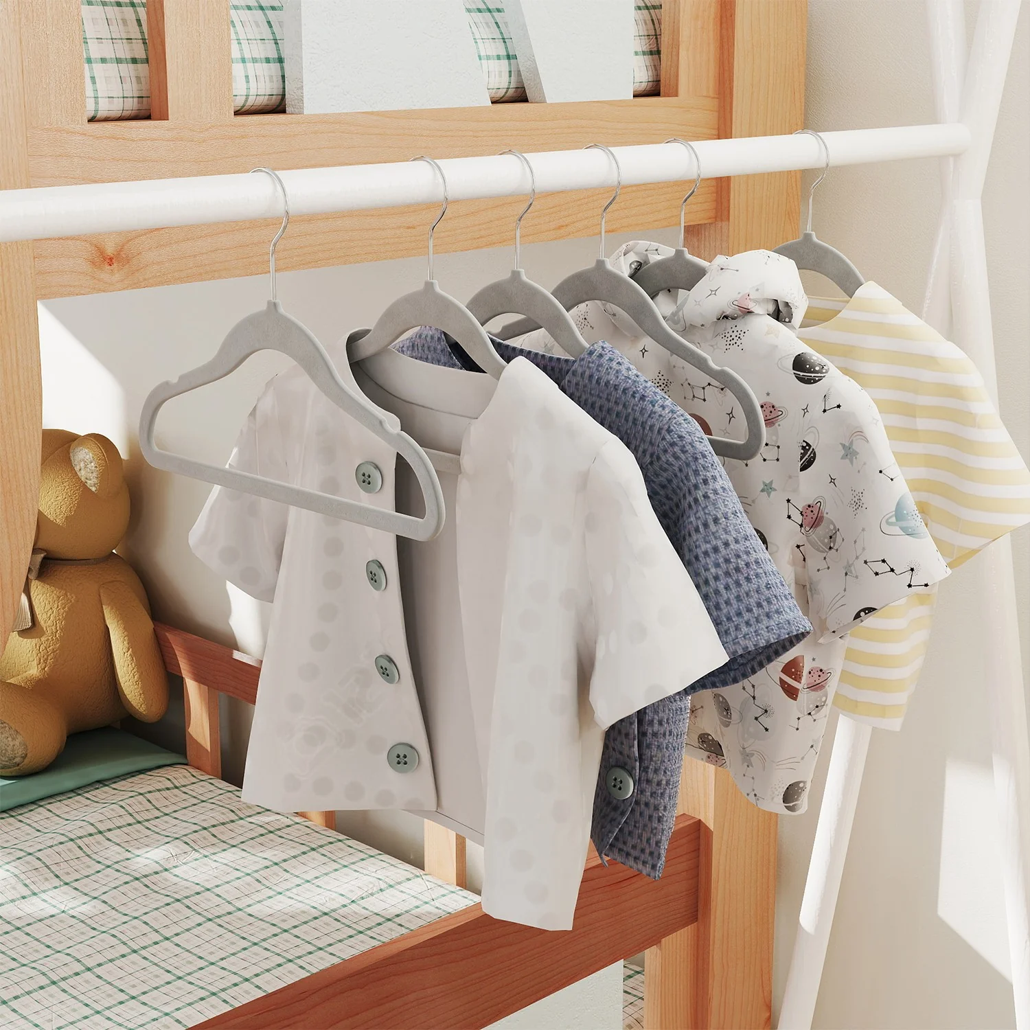 Rutschfeste Kleiderbügel für Kinderkleidung - Image 5