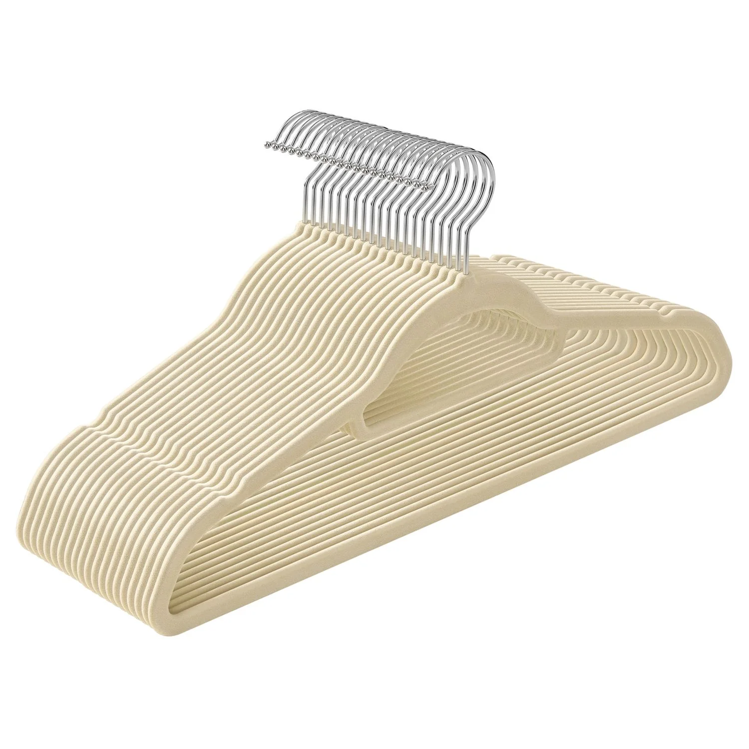 Rutschfeste Kleiderbügel mit Stange für Krawatten - Image 3