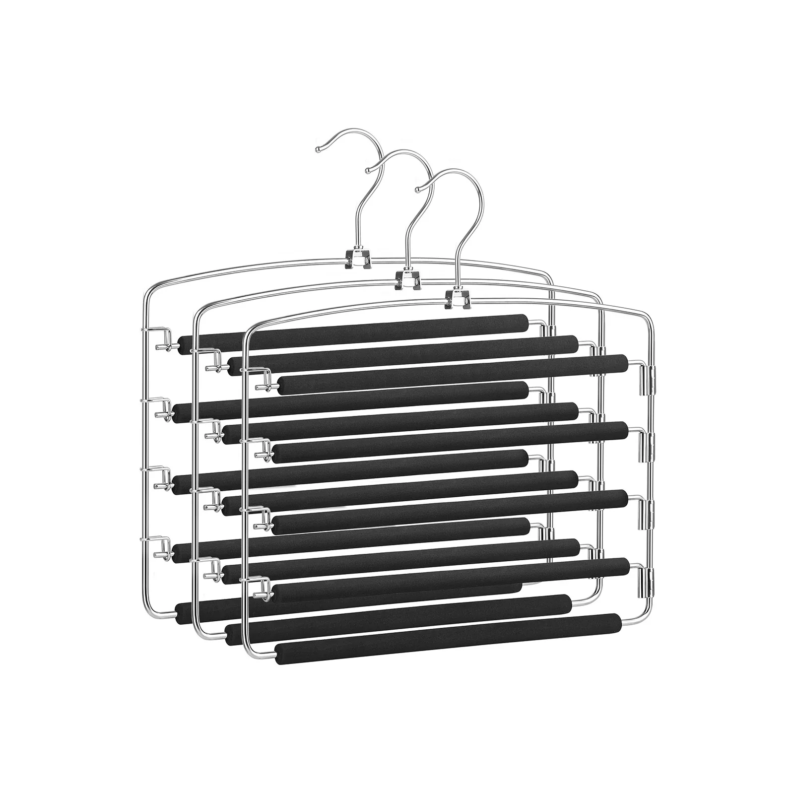 Rutschfeste Mehrfach-Kleiderbügel aus Metall