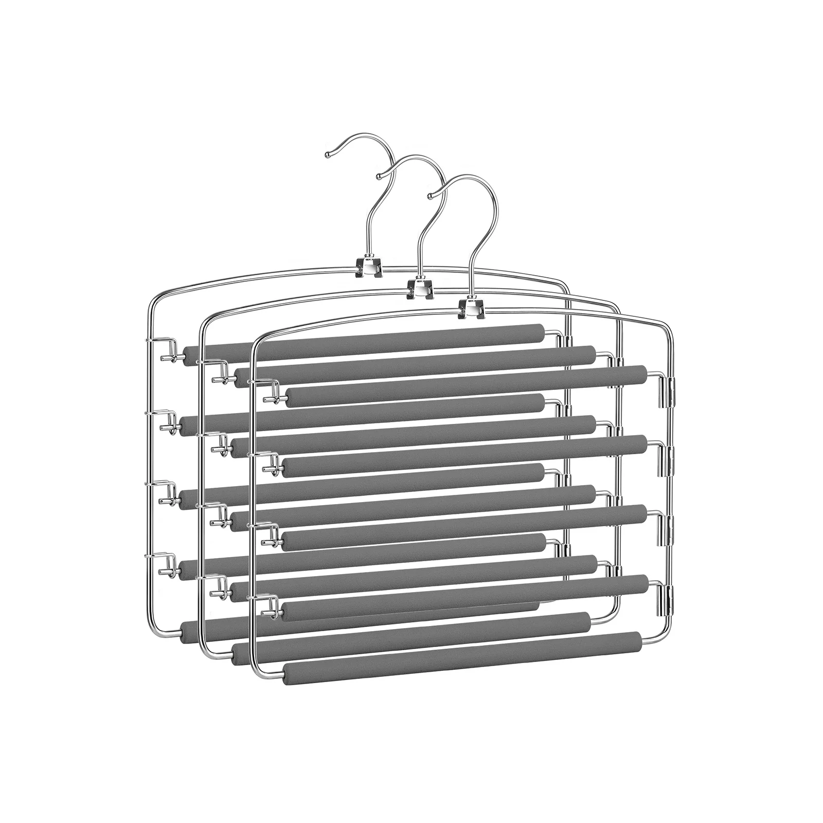 Rutschfeste Mehrfach-Kleiderbügel aus Metall - Image 2