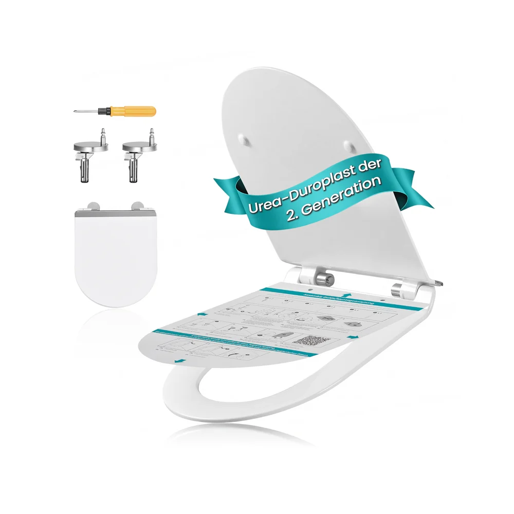 Toilettensitz mit Absenkautomatik und leichtem Abnehmen - Image 3