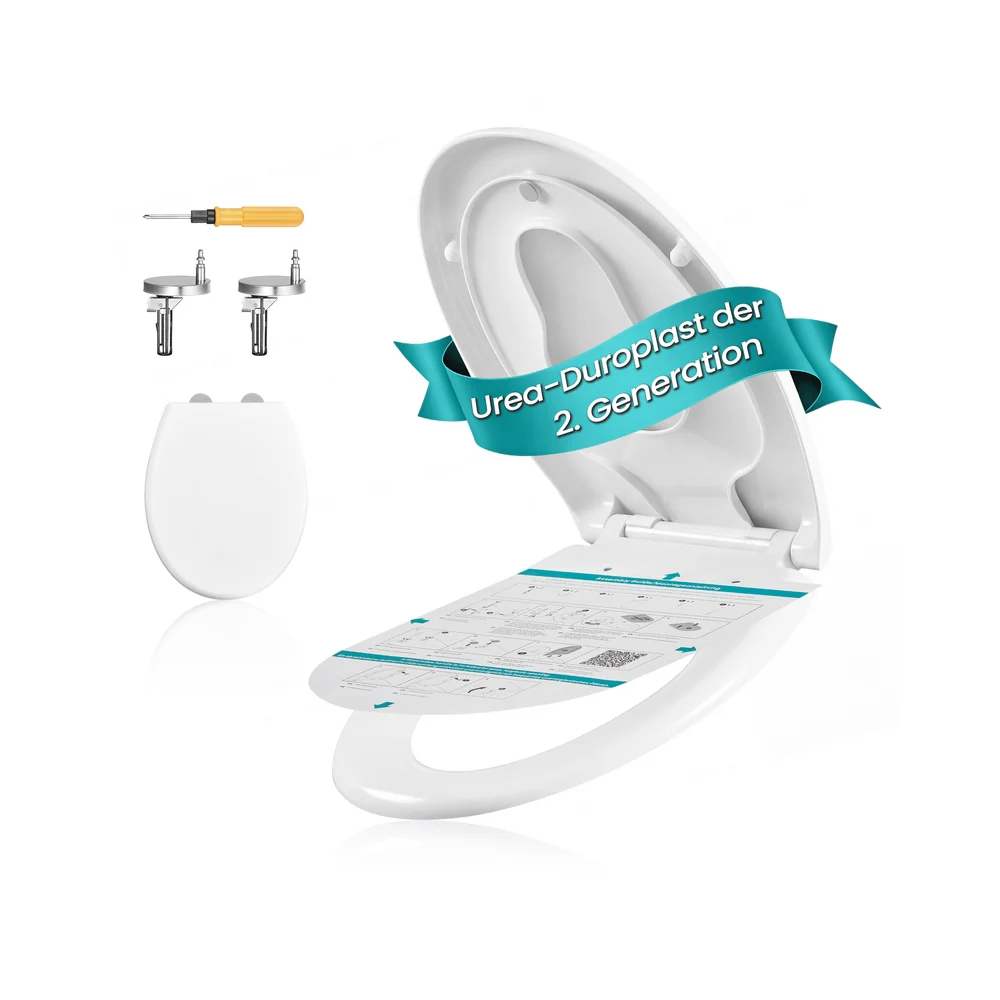 Toilettensitz mit Absenkautomatik und leichtem Abnehmen - Image 4