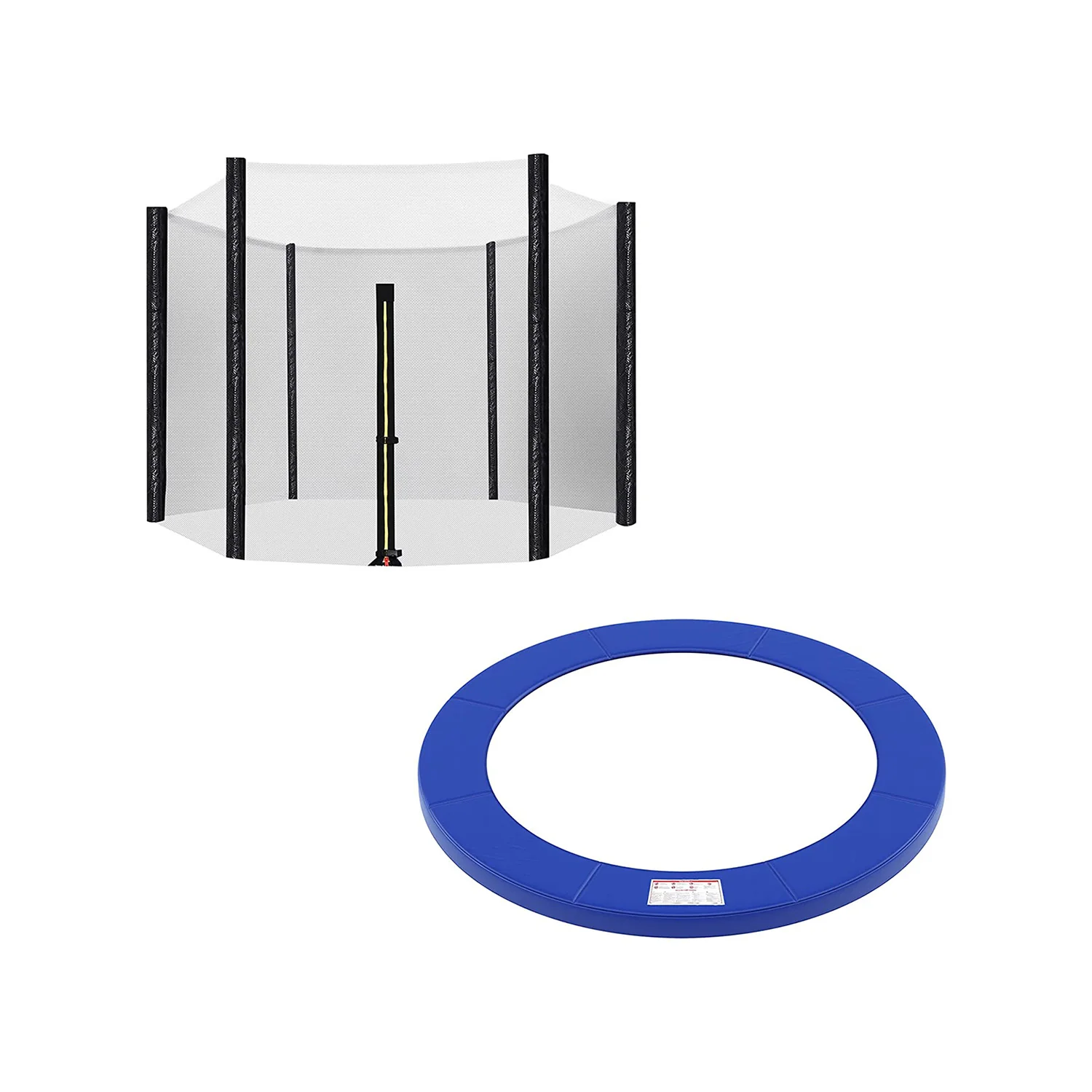 Trampolin-Sicherheitsnetz schwarz und blau - Image 3