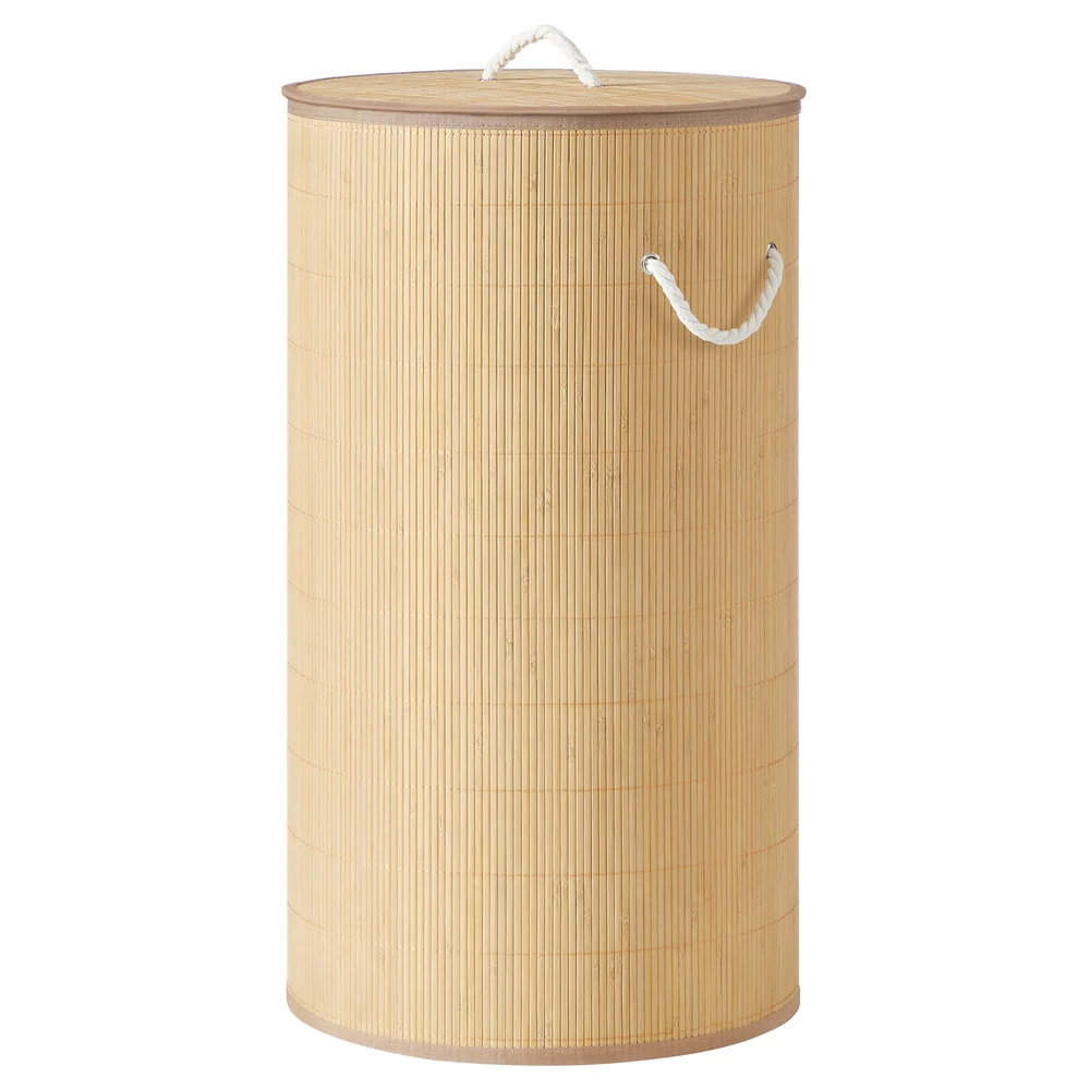 Wäschekorb aus Bambus mit Deckel und herausnehmbarem Sack - Image 3