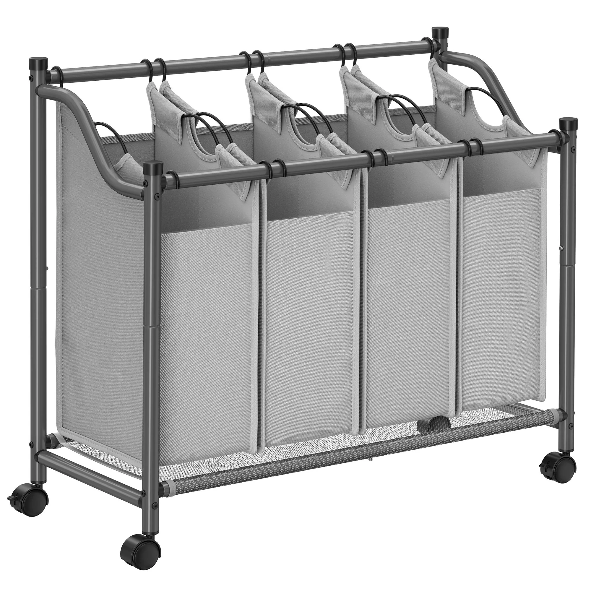 Wäschesammler mit 4 abnehmbaren Stofftaschen - Image 3