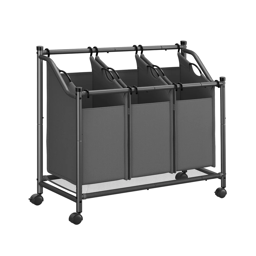Wäschesammler mit 4 abnehmbaren Stofftaschen - Image 5
