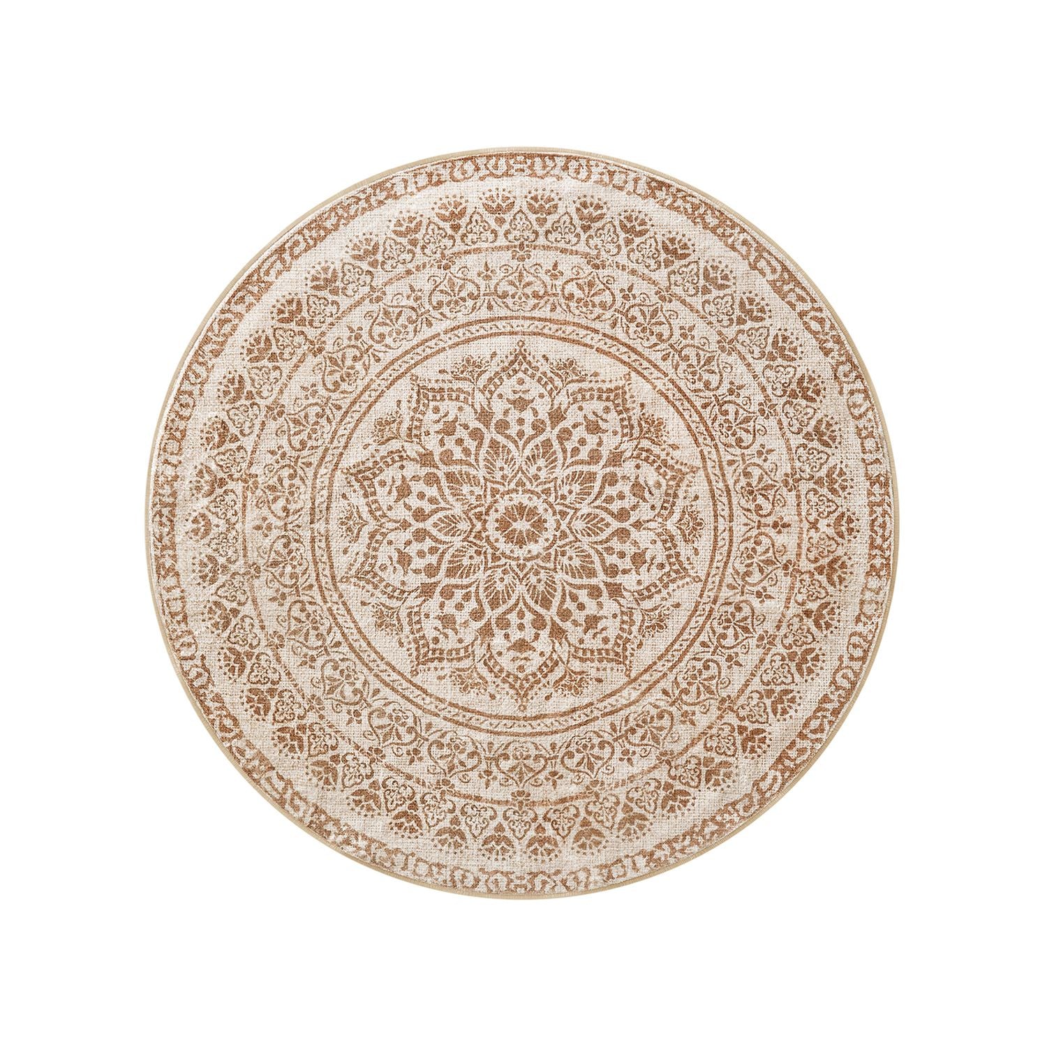 Teppich rund 120 cm d Boho-Stil - Image 3