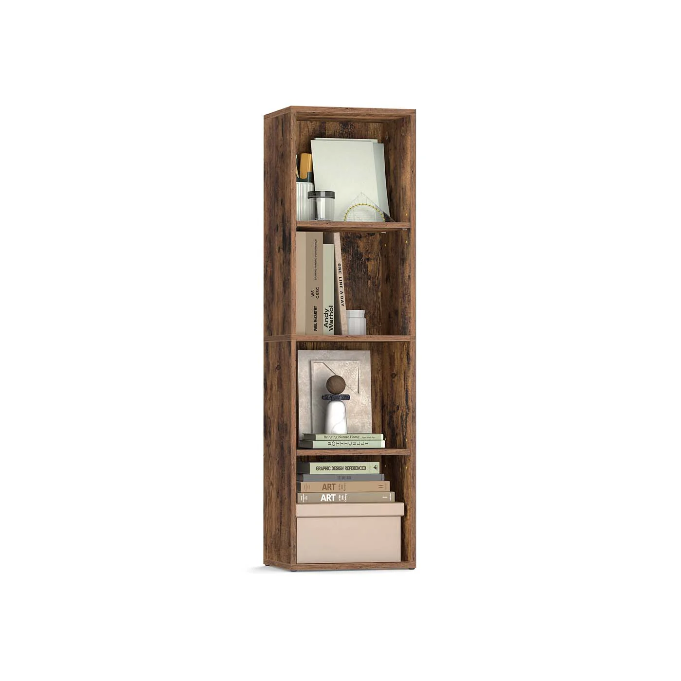 Bücherregal mit mehreren Ebenen offenes Aufbewahrungsregal - Image 3