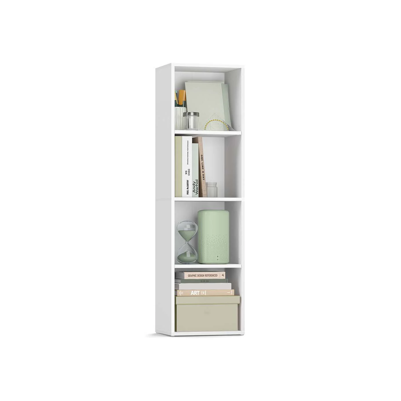 Bücherregal mit mehreren Ebenen offenes Aufbewahrungsregal - Image 4
