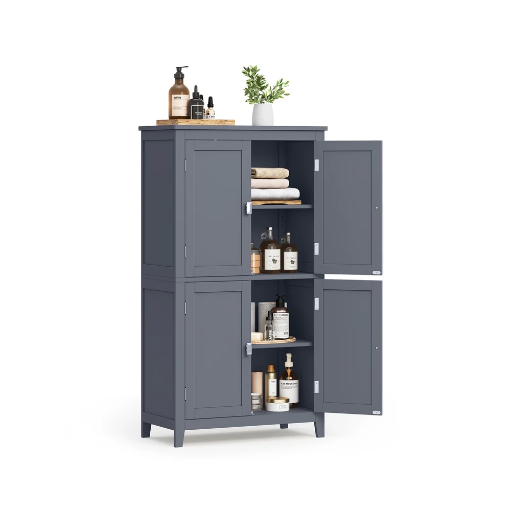 Badezimmerschrank 30 x 60 x 110 cm mit 2 Türen und 2 Schubladen - Image 3