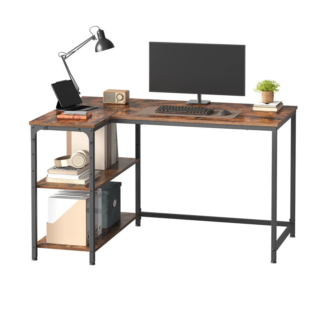 Eckschreibtisch in L Form mit Stauraum für Homeoffice - Image 3