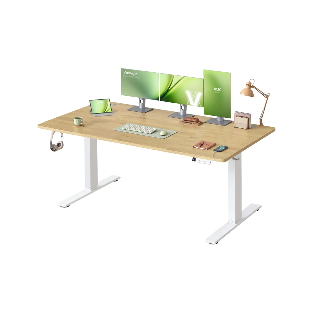 Höhenverstellbarer Schreibtisch mit USB Anschluss und Speicherfunktion - Image 7