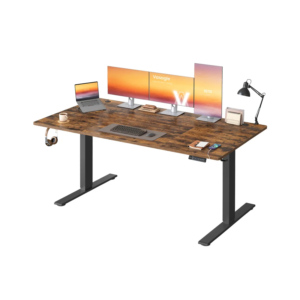 Höhenverstellbarer Schreibtisch mit USB Anschluss und Speicherfunktion - Image 8