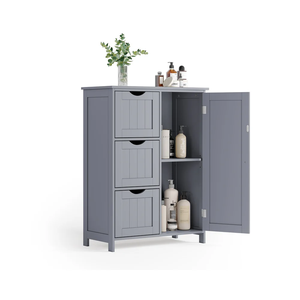 Badezimmerschrank mit 4 Schubladen und 1 Schrank mit verstellbarer Ablage - Image 4