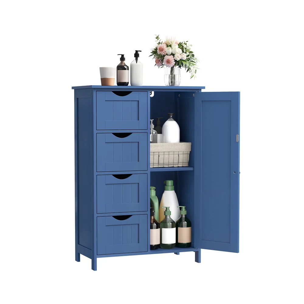 Badezimmerschrank mit 4 Schubladen und 1 Schrank mit verstellbarer Ablage - Image 9