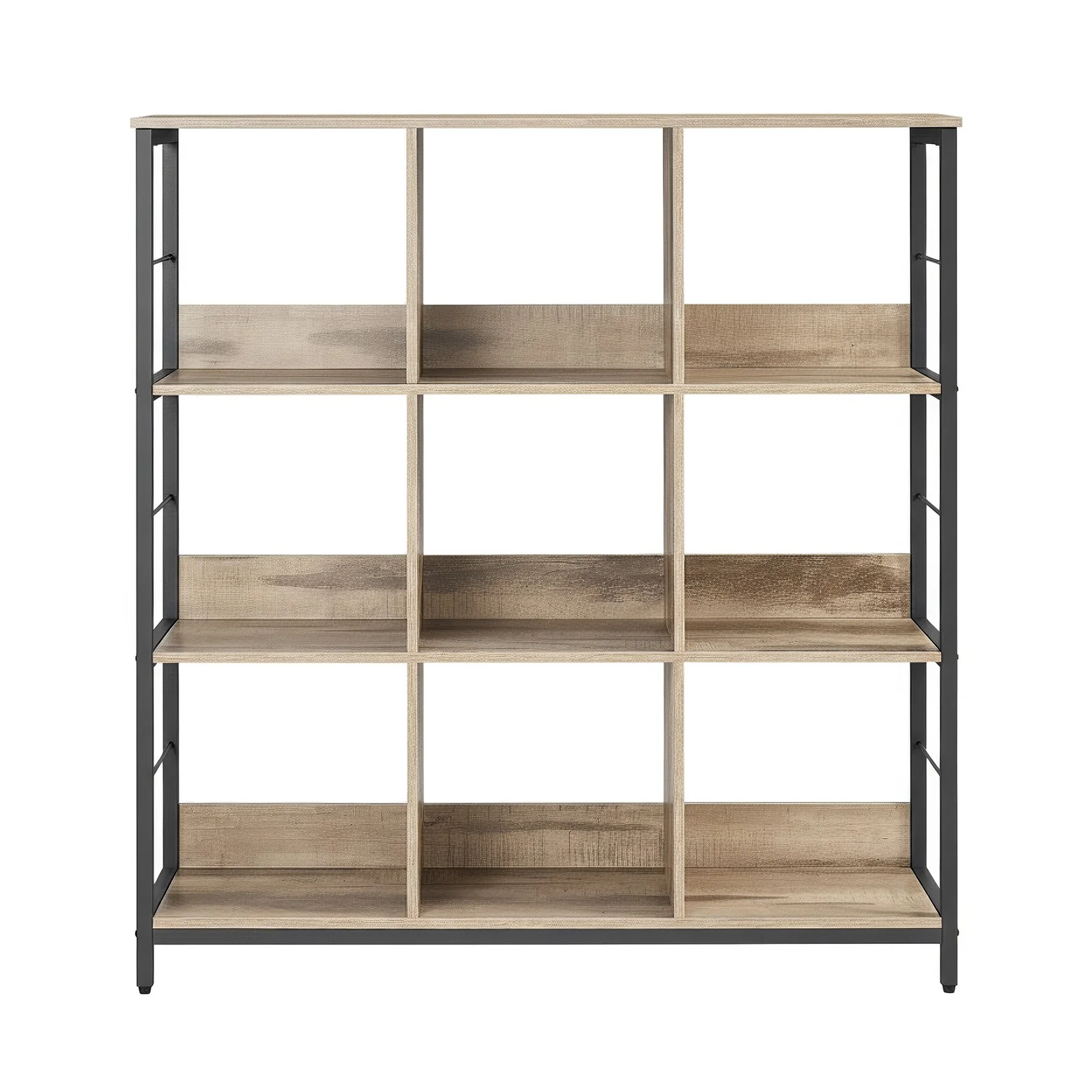 Regal mit 3 Ebenen für Wohnzimmer vintagebraun-schwarz - Image 2