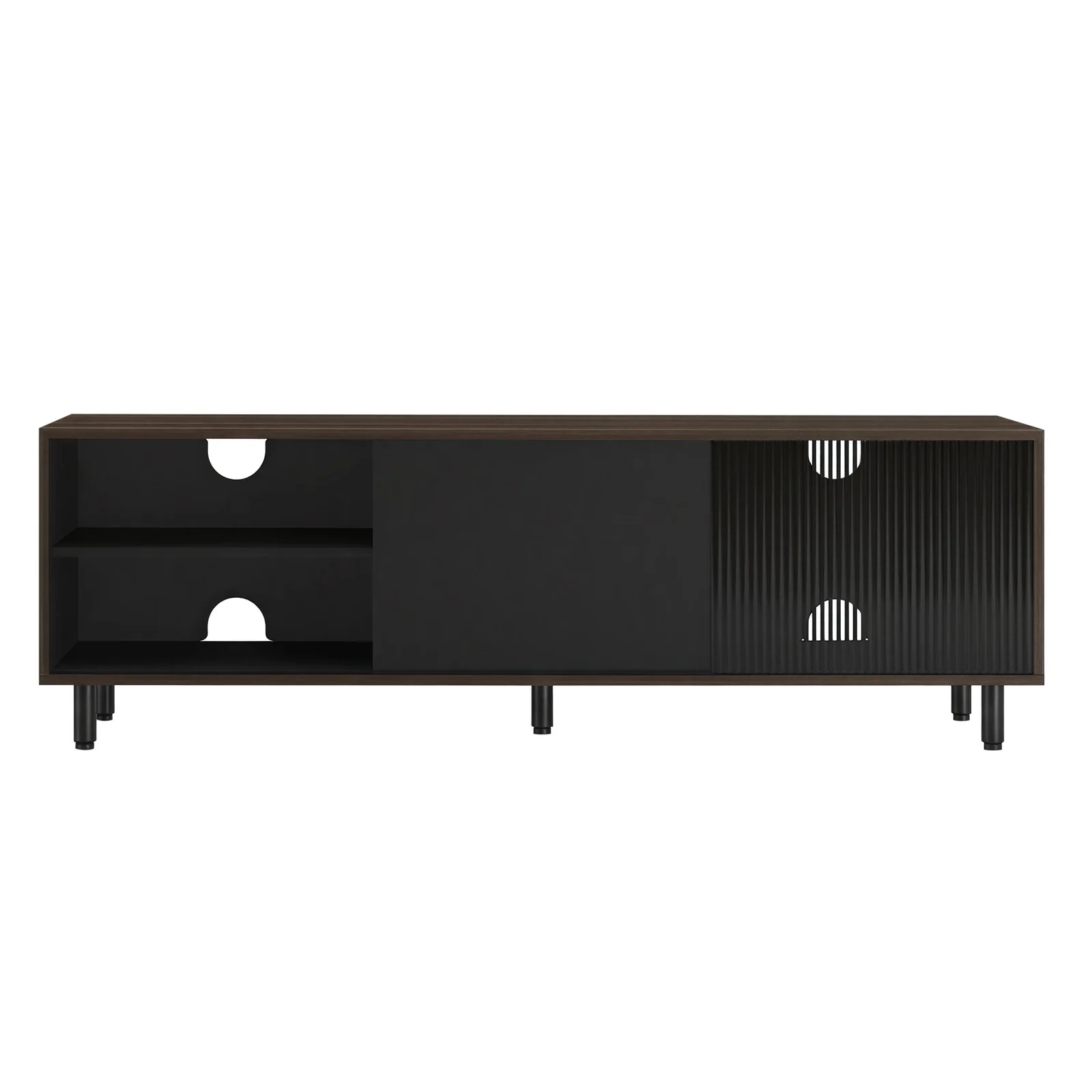 TV-Schrank superschnelle Montage modern aschbraun-tintenschwarz